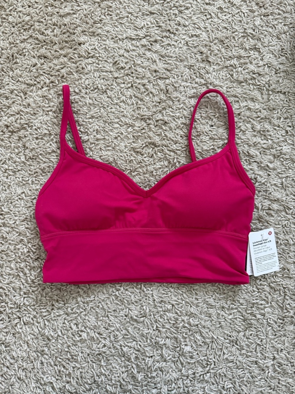 lululemon athletica Fuchsia Longline Light-Support Bralette